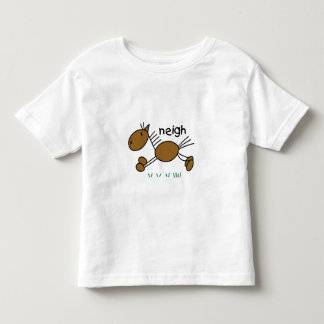 Figura camiseta e presentes da vara do cavalo