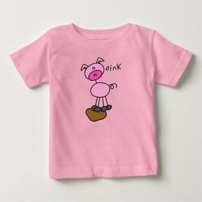Figura camiseta e presentes da vara do porco (Frente)