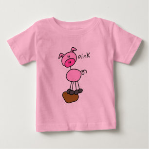 Figura camiseta e presentes da vara do porco