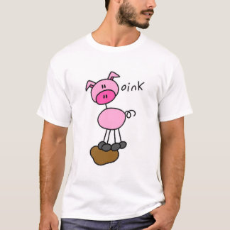 Figura camiseta e presentes da vara do porco