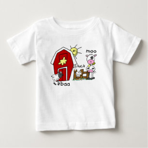 Figura camiseta e presentes da vara dos animais de