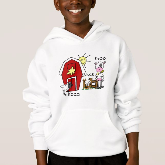 Figura camiseta e presentes da vara dos animais de (Frente)