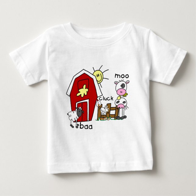 Figura camiseta e presentes da vara dos animais de (Frente)