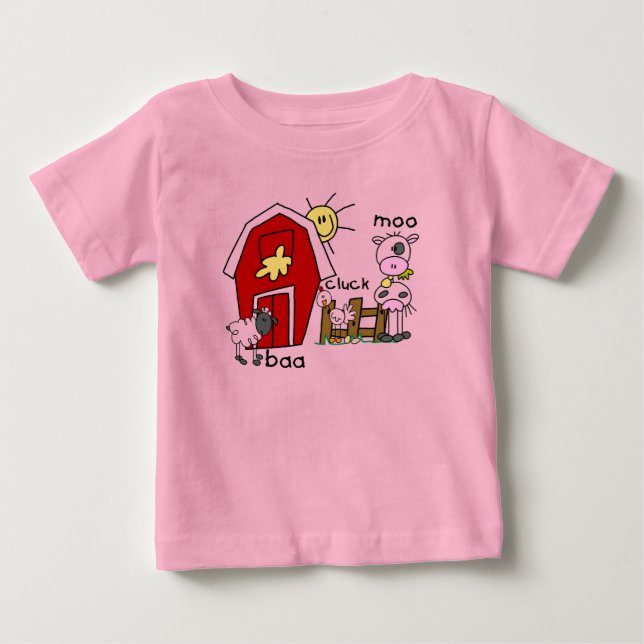 Figura camiseta e presentes da vara dos animais de (Frente)