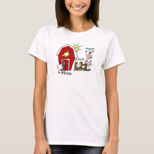 Figura camiseta e presentes da vara dos animais de