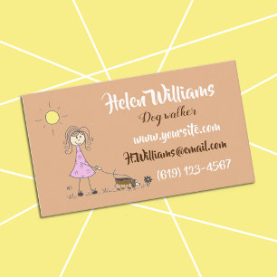 Figura cartões de visitas da vara do caminhante d