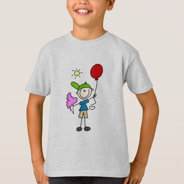 Figura da vara no camiseta e nos presentes justos (Frente)