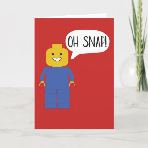 Figura de Brinquedo de Tijolo de Construção Cartão