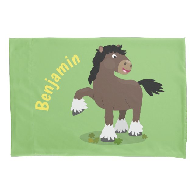 Figura de desenho animado de corte Clydesdale (Frente)