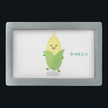 Figura de desenho animado de milho feliz<br><div class="desc">Esta design engraçada apresenta um lindo e feliz berço de milho com um sorriso. Tudo feito em estilo animado!</div>