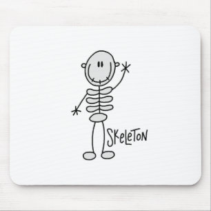 Figura de esqueleto Mousepad da vara do Dia das