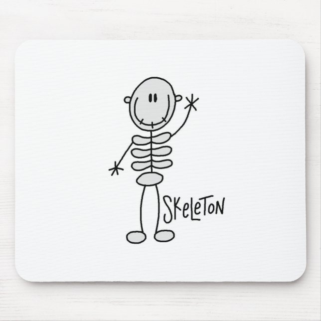 Figura de esqueleto Mousepad da vara do Dia das (Frente)