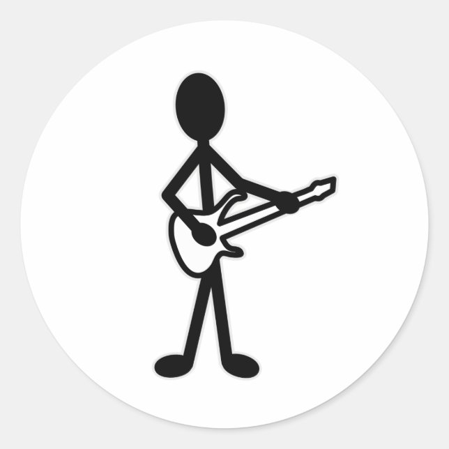 Figura do adesivo guitarrista (Frente)