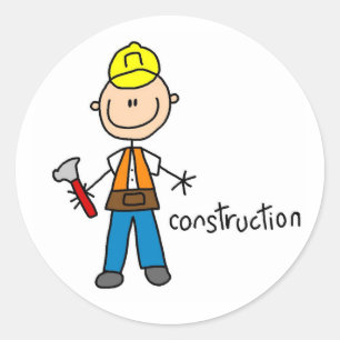 Figura etiqueta da vara da construção