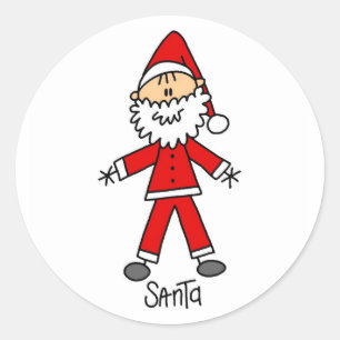 Figura etiqueta da vara de Papai Noel