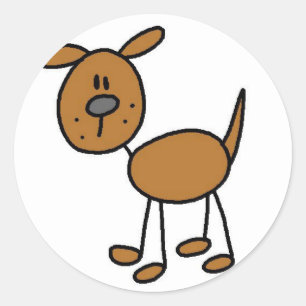 Figura etiqueta da vara do cão
