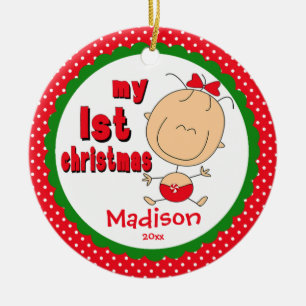 Figura menina da vara dos enfeites de natal do