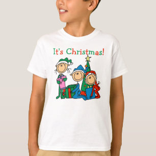 Figura miúdos da vara é t-shirt do Natal