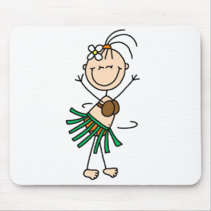 Figura Mousepad da vara da dança de Hula