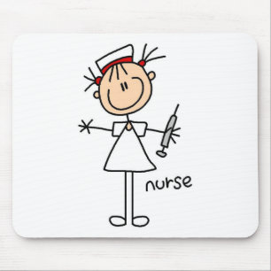 Figura Mousepad da vara da enfermeira