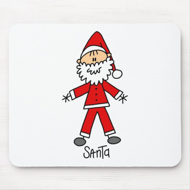 Figura Mousepad da vara de Papai Noel (Frente)