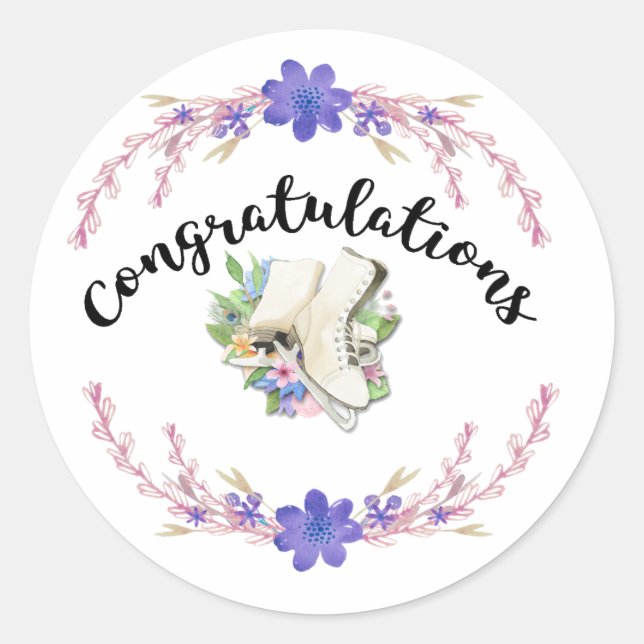 Figura Parabéns do adesivo (Frente)