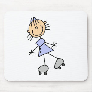 Figura patinador Mousepad da vara