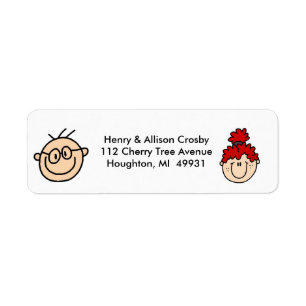 Figura personalizada etiquetas da vara de endereç