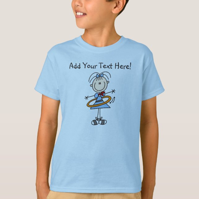 Figura personalizada t-shirt da vara da aro de (Frente)