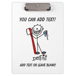 Figura simples prancheta da vara do dentista