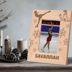 Figura Skater Ice Skater Nome Personalizado