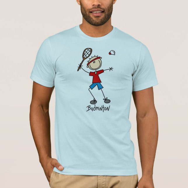 Figura t-shirt da vara do Badminton (Frente)