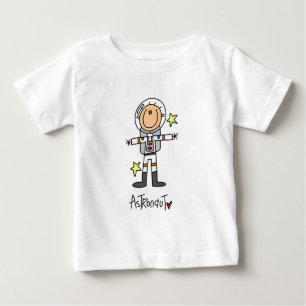 Figura t-shirt e presentes da vara do astronauta