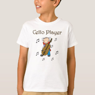Figura t-shirt e presentes da vara do jogador do