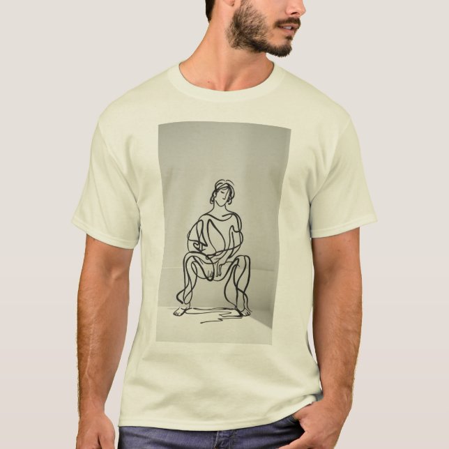 Figura T-Shirt Sentada (Frente)