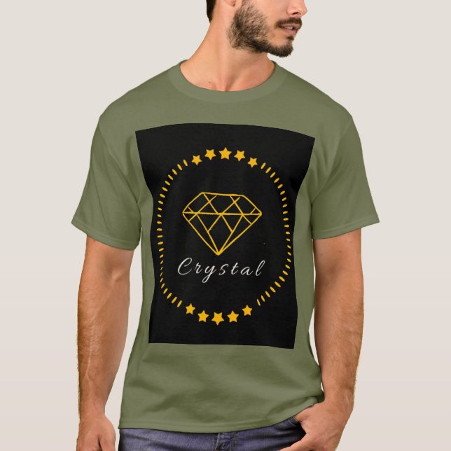 # figuras da moda: camiseta verde pálida para home (Frente)