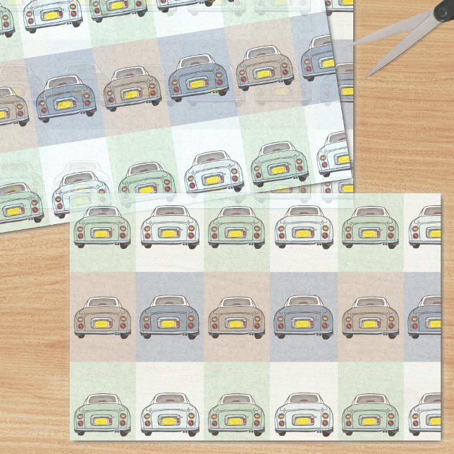 Figuras Figaro Car - Papel Tecido (Figaro Car Tissue Paper just for you)