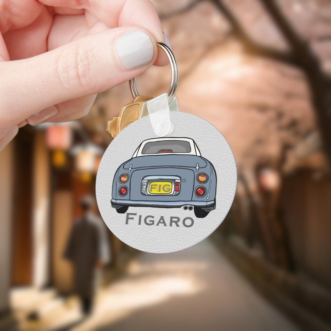 Figuras Fofo Lapis Cinza Figaro Chaveiro (Add your name and initials to this cute lapis grey figaro car keychain.)