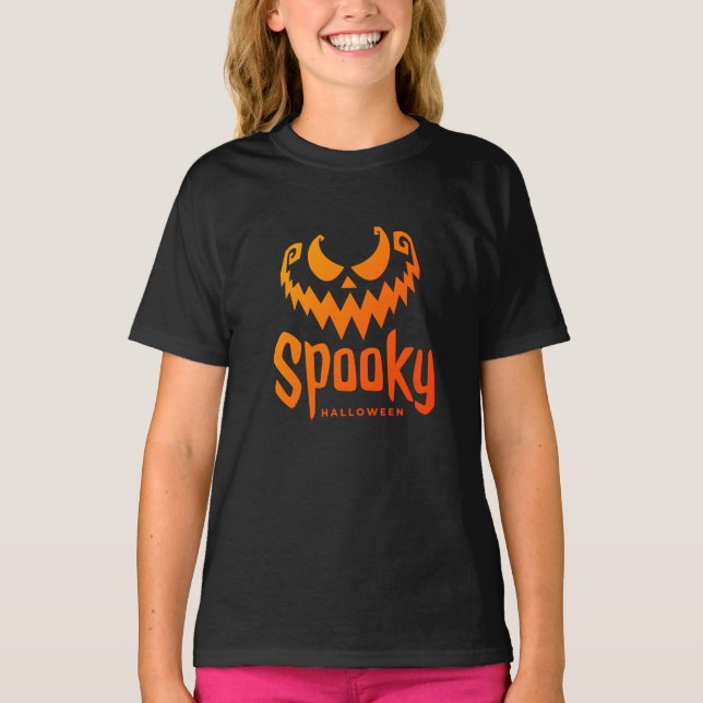 Figurino Feliz de Halloween para garotas T-Shirt (Frente)