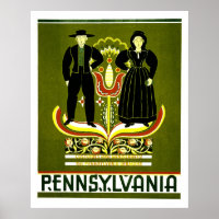 Figurinos e Handicrafts da Pensilvânia Poster WPA
