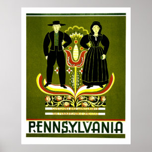 Figurinos e Handicrafts da Pensilvânia Poster WPA
