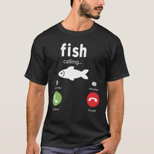 Fih Calling Remind me Message Decline  T-Shirt (Frente)