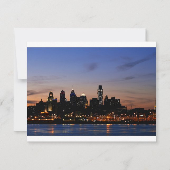 Filadélfia Skyline em Twilight (Frente)
