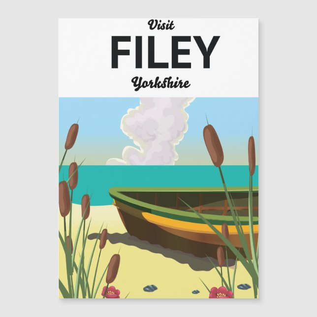 Filey, Yorkshire Seaside poster de viagens (Frente)