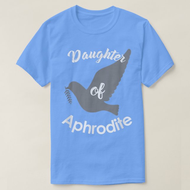 Filha da Camiseta do Deus Grego Afrodite (Frente do Design)