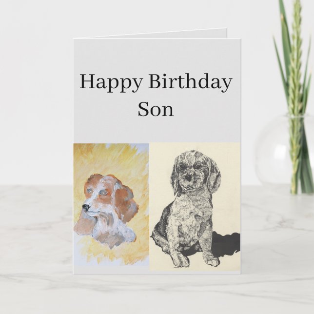 Filha de Aniversário do Cild com Cartão de Saudaçã (Frente)