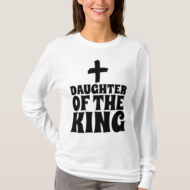 FILHA DO REI CRISTÃO T-SHIRTS T-SHIRT (Frente)