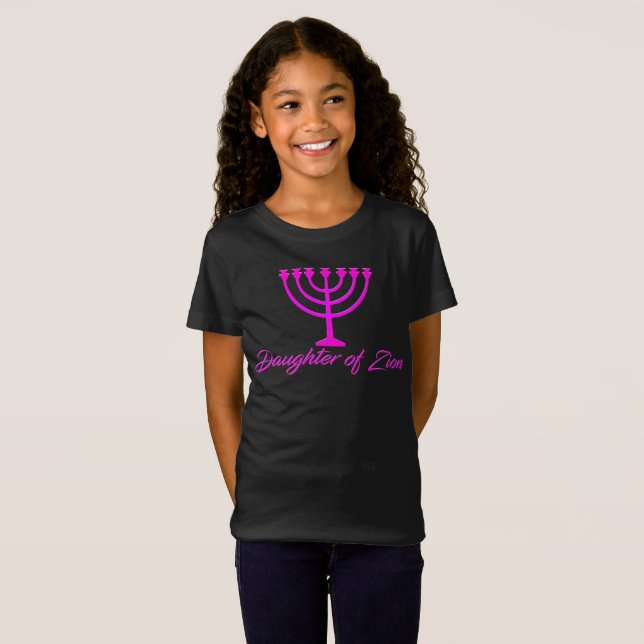 Filha do t-shirt de Zion (meninas) (Frente Completa)
