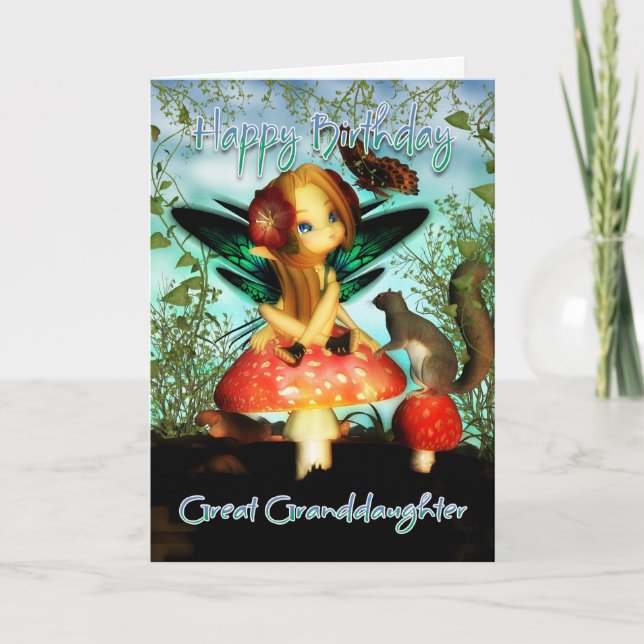 Filha excelente, Cartão De Aniversário, Pequena Fa (Frente)