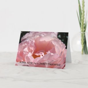 FILHAS Cartão ROSA PINK para DOCE FILHA